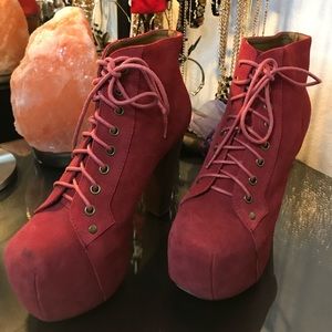 Jeffrey Campbell LITA red suede